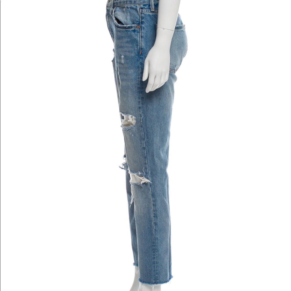 Grlfrnd mid rise straight leg jeans
